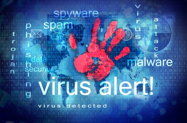 best antivirus solution program small business bullguard, virus alert red hand types of online threats malware spam trojans
